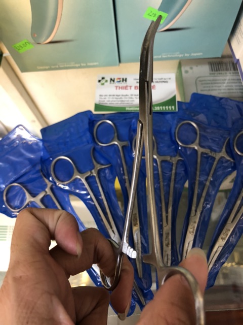 ✅  Panh pen cong không mấu, pen panh y tế cong không mấu 14cm 16cm 18cm 20cm hàng Pakistan thép không gỉ