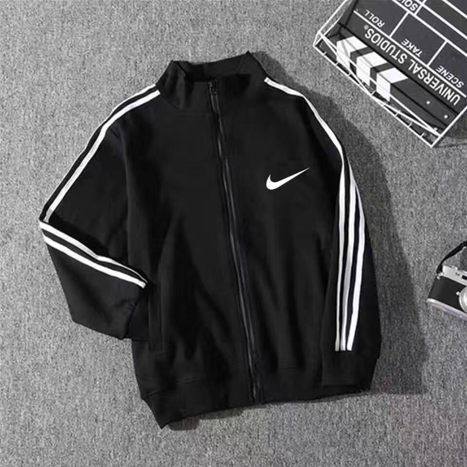 Áo khoác nam bomber hàn quốc Áo Khoác  Áo Khoác Thể Thao Ba Sọc Màu Đỏ Phong Cách Hàn Quốc Mới Mùa Thu Năm 2021 Cho Nam Sinh