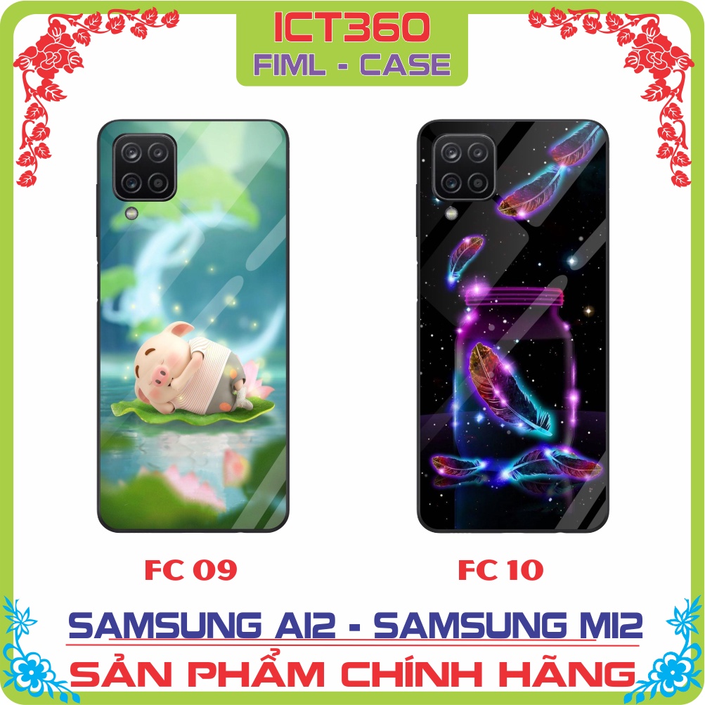 Ốp Lưng Kính Samsung A12, Samsung M12 - Nhận in ảnh theo yêu cầu