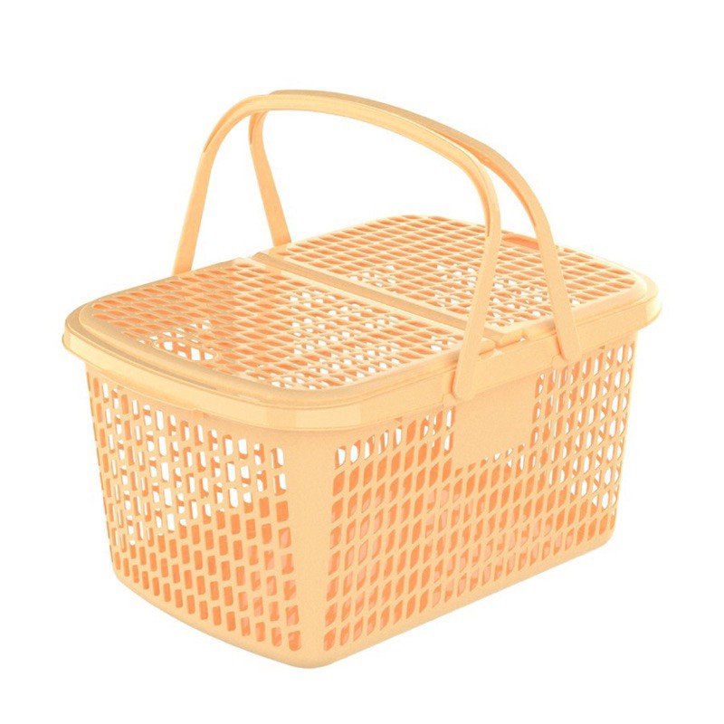 Giỏ nhựa Duy Tân nhỏ (size  37.5 x 27 x 22) có nắp