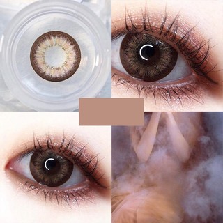 (1 đôi) (20.May.5) Dòng Dê, MẮT LỚN, 14,5mm, Thương hiệu Xiyou,, (cấp0.0-8.0), Kính áp tròng sử dụng hàng năm (màu nâu)