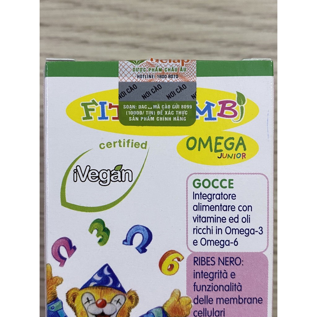 FITOBIMBI Omega Junior - Phát Triển Trí Não,Tăng Cường Miễn Dịch,Tốt Cho Mắt(Lọ nhỏ giọt 30ml)