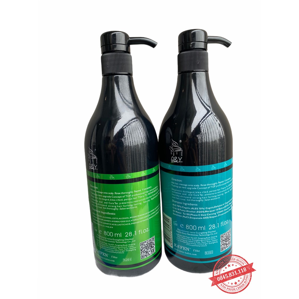 Cặp dầu gội xả KAFEN 800ML Phục Hồi Tóc Khô Xơ, Hư Tổn | Hàng Chính Hãng CT31