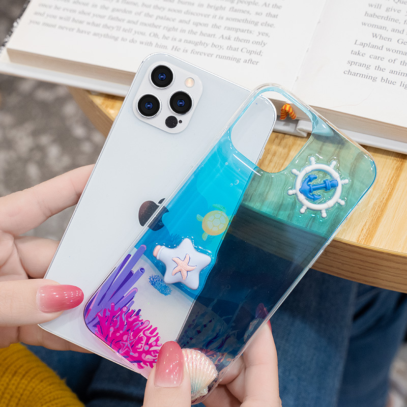 Ốp Điện Thoại Họa Tiết Đại Dương Độc Đáo Cho iPhone 6 6plus 7 7plus 8 8plus X Xr Xs 11 12 Pro Max Plus Pro Max | BigBuy360 - bigbuy360.vn