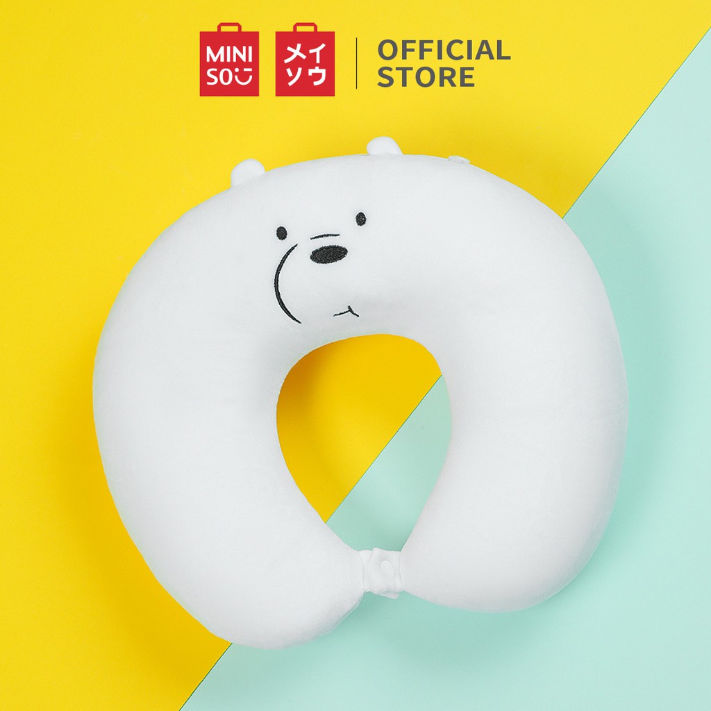 Gối cổ Gối kê Gối U 2 in 1 We Bare Bears (Grizzly) Miniso