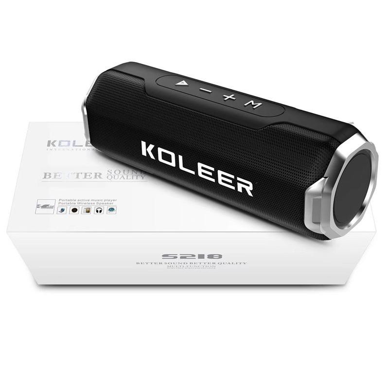 Loa bluetooth KOLEER S218 công suất 10W bass cực mạnh siêu hay - hỗ trợ thẻ nhớ/USB/AUX/FM (Màu ngẫu nhiên)