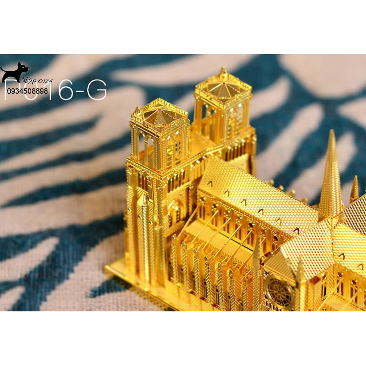 Mô hình thép 3D tự ráp Piececool nhà thờ đức bà Paris