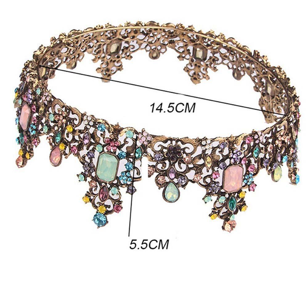 JARRED Băng Đô Cài Tóc Hợp Kim Đính Đá Lấp Lánh Sang Trọng