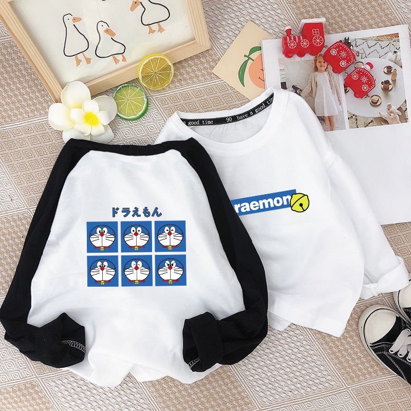Áo Thun Cotton Tay Dài Mỏng Màu Trắng Hàng Mới Dành Cho Trẻ Em