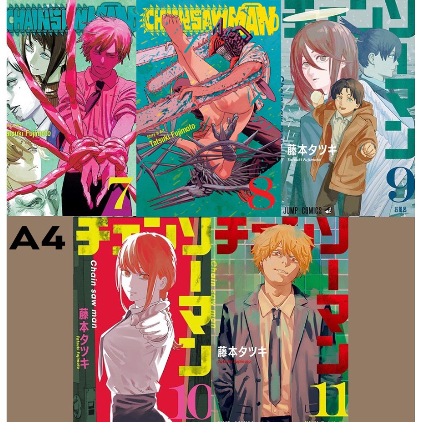 [COMBO] [135-300gsm] Poster Chainsaw Man Anime/Manga Chainsaw Man - Glossy Giấy Ảnh Bóng A4,A5