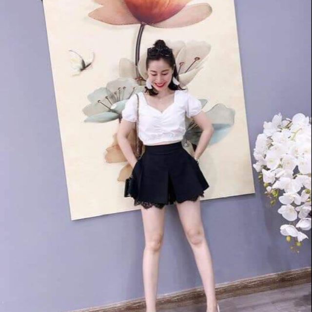 Quần váy chân ren