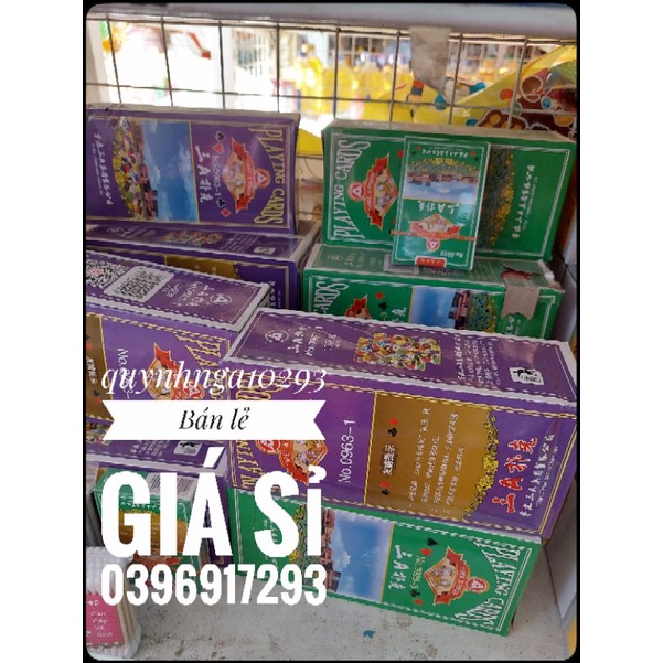 Cây bài Tây tú lơ khơ AA tím Tú xanh-hàng loại 1