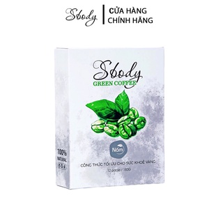 Chính Hãng mua 2 tặng 1 1 hộp cà phê Xanh Nấm SBody Green Coffee -