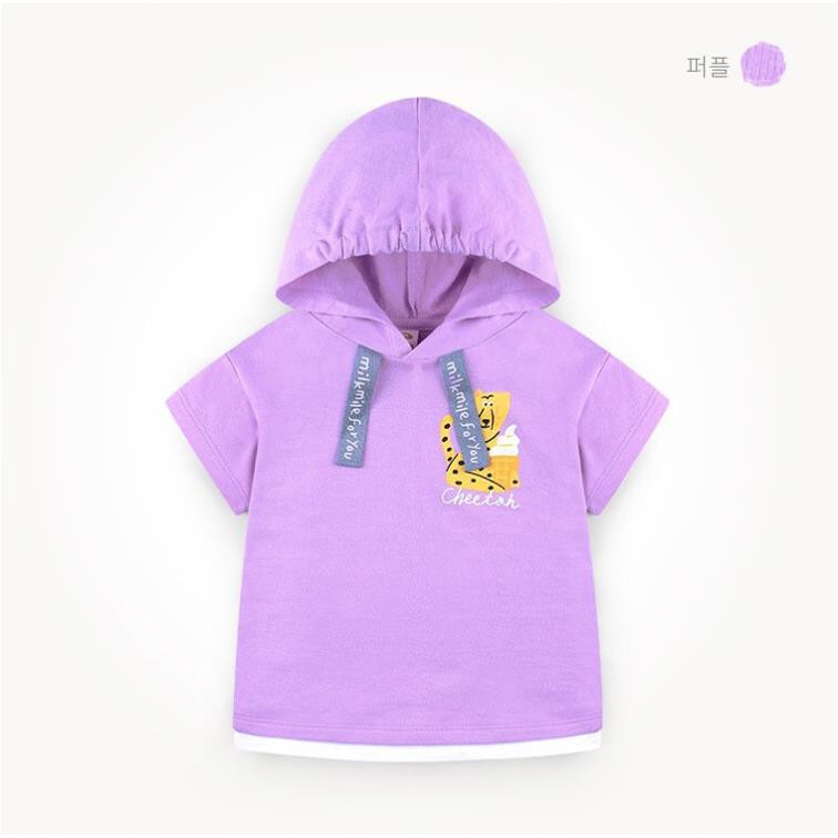 Áo phông cộc tay có mũ Milk Mile. HA0898