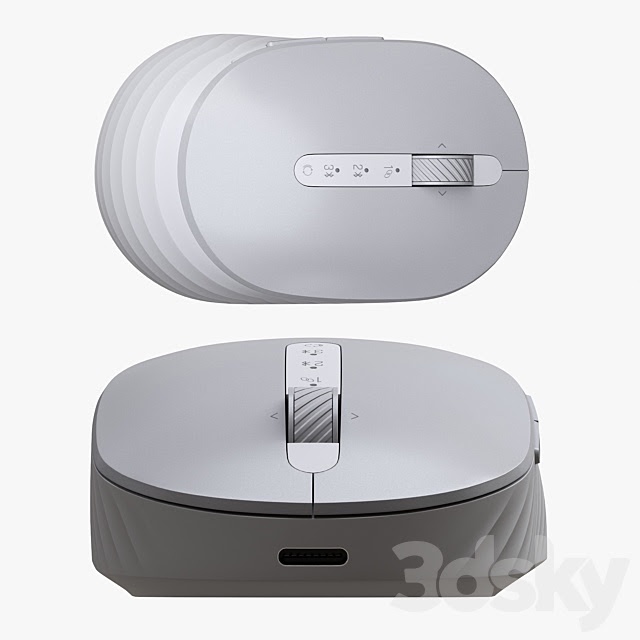 Dell MS7421W Premier Rechargeable Wireless Mouse - Chuột không dây pin sạc kết nối 3 máy: USB & Bluetooth MS 7421W 7421