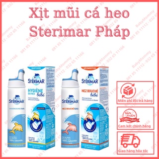 [ĐẦU XỊT MỀM MẪU MỚI DATE 2025 - CHAI 100ML ] Xịt Mũi Cá Heo Vàng Cam Sterimar Baby Cho Bé Từ Sơ Sinh