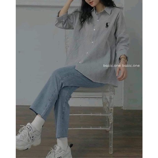 💚💚 Sơ mi kẻ thêu ( ảnh thật ) 💚💚