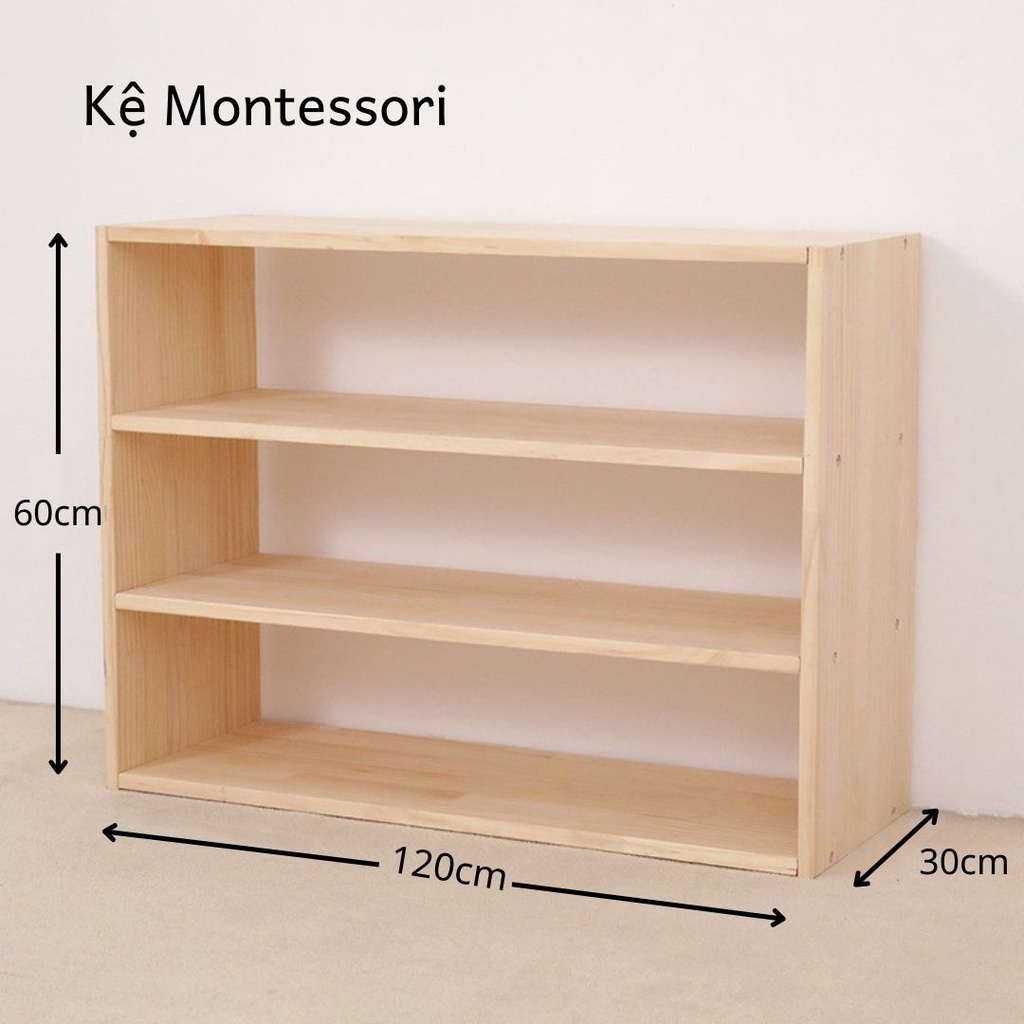 Kệ Đựng Đồ Kệ Sách Gỗ 4 Tầng Kệ Gỗ Đa Năng Nhiều Kích Cỡ