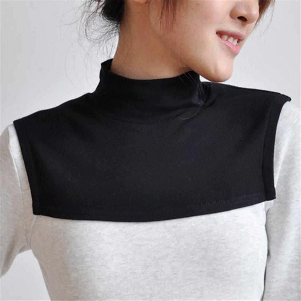 WONDER Cổ Áo Giả Cotton Màu Sắc Nhã Nhặn Dành Cho Nữ