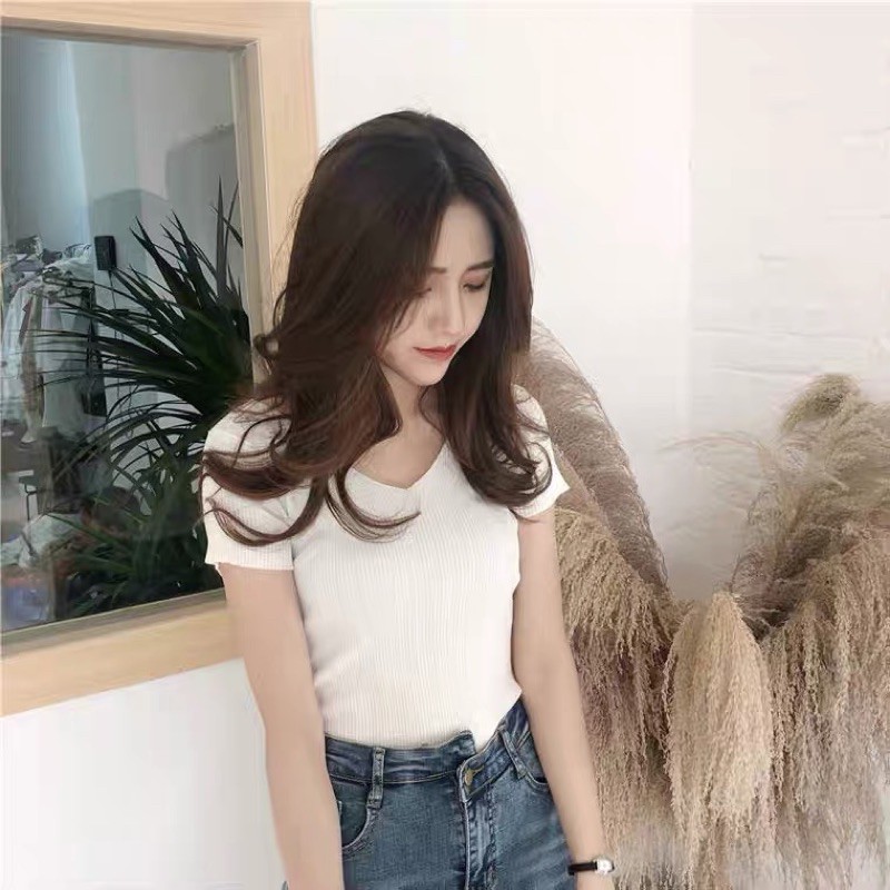 ÁO LEN CỔ TIM TRƠN