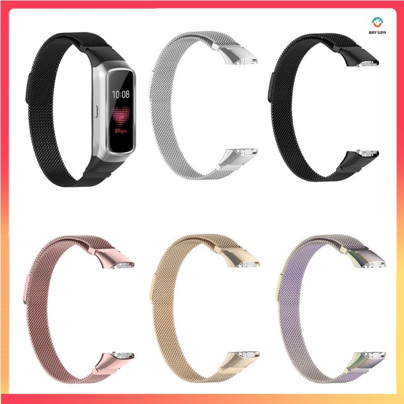 Dây Đeo Thay Thế Chất Liệu Kim Loại Dạng Lưới Thời Trang Cho Samsung Galaxy FIT SM-R370