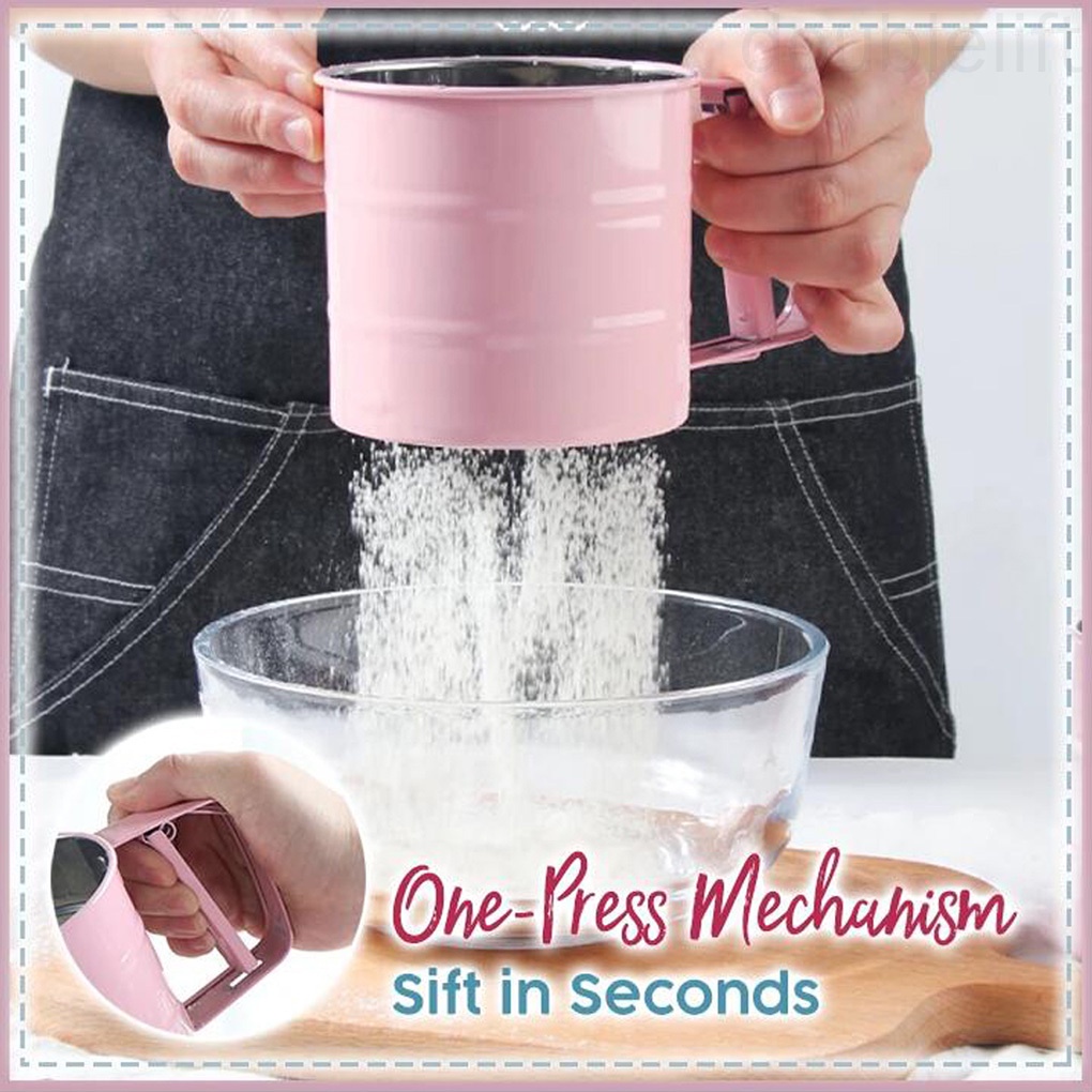 Cốc rây bột bằng thép không gỉ tiện lợi dành cho nhà bếp