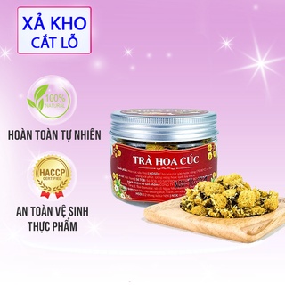 Trà hoa Cúc sấy khô loại thượng hạng - Trà hoa cúc hàng xuất khẩu hũ 8gr