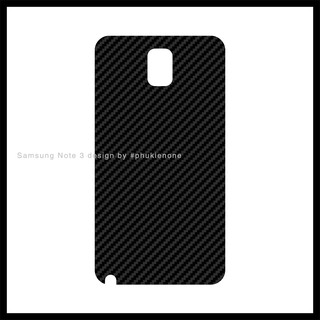 Decal dán lưng Samsung note 3 carbon đen