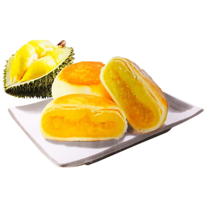 Bánh Pía Kim Sa Chay Đậu Sầu Riêng Tân Huê Viên - Túi 480g - Đặc Sản Sóc Trăng