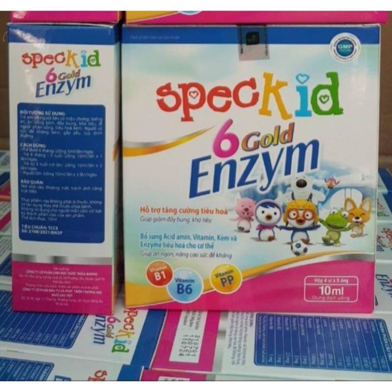 Speckid 6 gold Enzym giúp tăng cường tiêu hóa, tăng cường sức đề kháng bé thông minh, hỗ trợ bé kén ăn