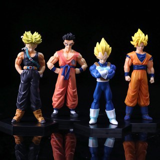 Set 04 Mô Hình Dragon Ball Z Nhân Vật Son Goku, Vegeta ,Trunks ,Yamcha - Có Giá Đỡ