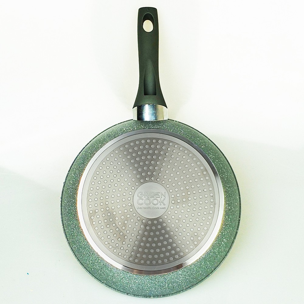 Chảo Vân Đá Từ Chống Dính Sâu Lòng Green Cook GCP02 26 cm