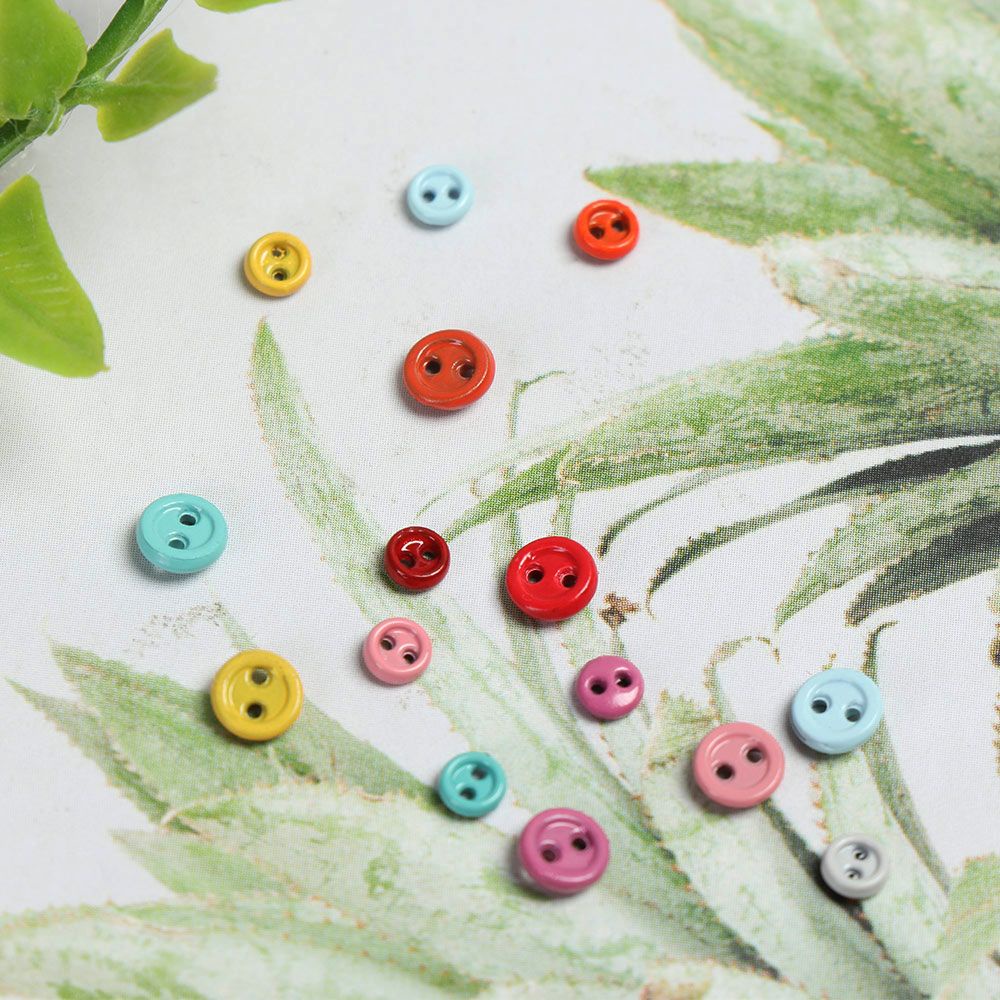 Set 20/ 40 nút quần áo kim loại hình tròn nhiều màu sắc 3mm/ 4mm