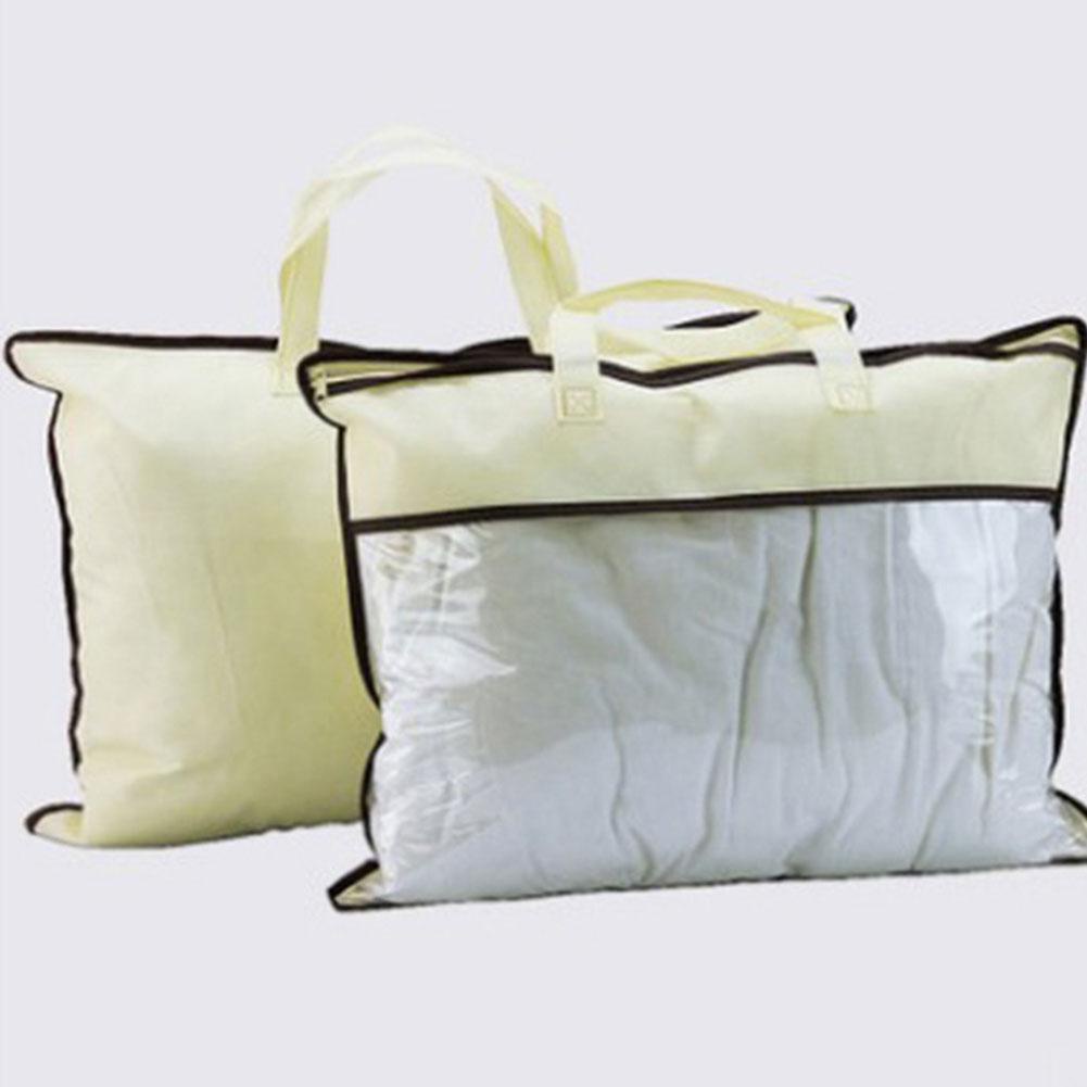 Túi Đựng Gối Bằng PVC Trong Suốt Không Dệt Có Khóa Kéo H1W0