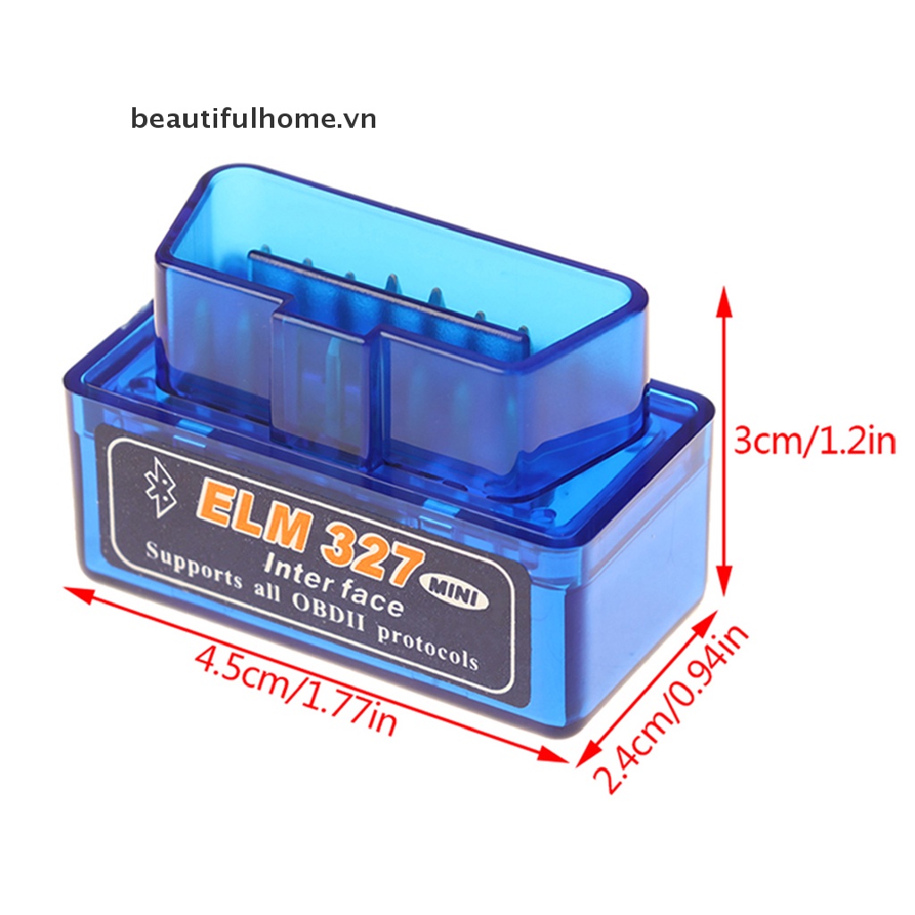 [BFVN] Bluetooth Mini ELM327 Car Diagnostic Interface Scanner Tool Torque [VN]