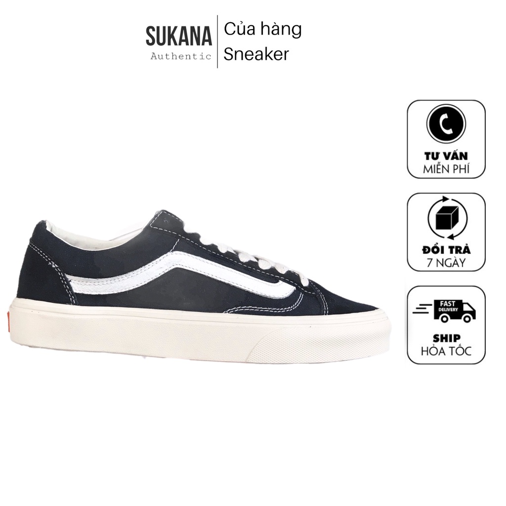 GIÀY 𝐕𝐀𝐍𝐒 VAULT OLD SKOOL MÀU ĐEN ⚡Full box bill⚡ Giày thể thao nam nữ 2021.