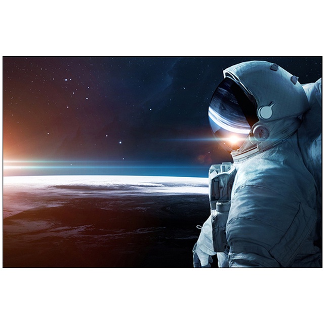 Tranh Vải Bạt Treo Tường In Hình Hành Tinh Vũ Trụ Galaxy Trang Trí Phòng Khách/Không Gian