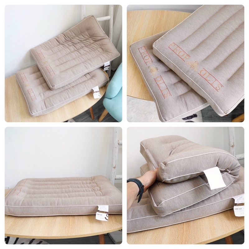 Ruột Gối Thấp 5cm Massage Cổ Chống Đau Vai Gáy Hàng Nhập Khẩu Size 50x70