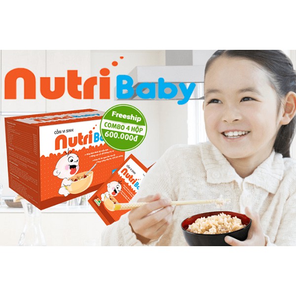 Cốm Vi Sinh NutriBaby-Kích thích tiêu hóa, giúp bé ăn ngon miệng hơn, tăng cân đều đặn