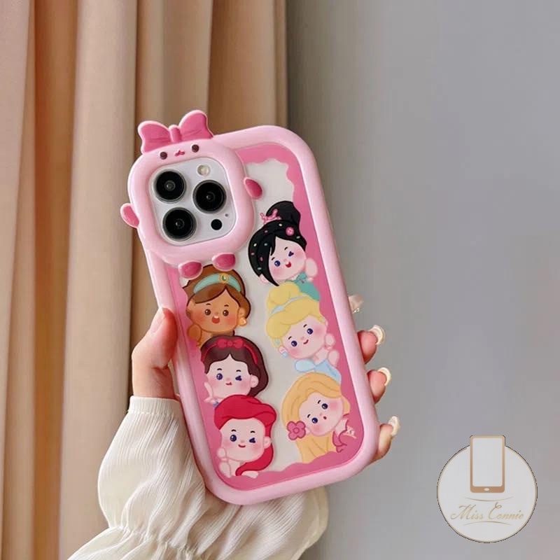 Ốp Điện Thoại Hình Công Chúa Disney 3D Cho iPhone 11 Pro MAX 6 6S Plus 8Plus 7Plus XR 14 13 12 Pro MAX X XS MAX SE 2020