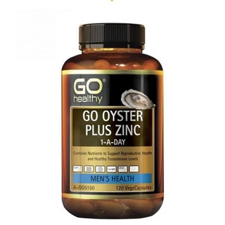 Viên uống tinh chất hàu tươi Go Healthy Oystr Plus Zinc 1-A-Day New Zealand hộp 60v/120v