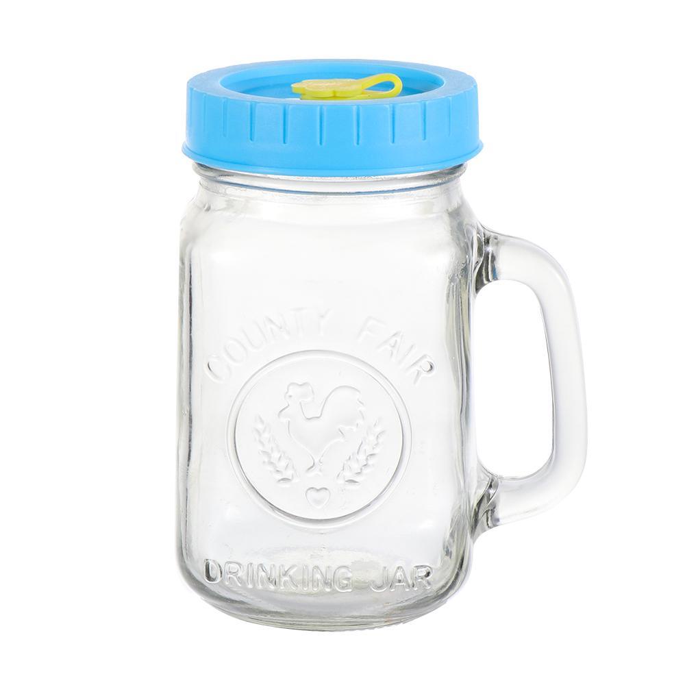 Bộ 1 / 4 Nắp Đậy Hũ Đựng Thực Phẩm In Hình Mason Dễ Thương