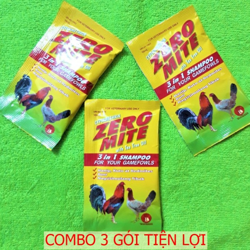 Zeromite - Xà Bông Tắm Gà Diệt Mạt + Kháng Khuẩn I Tỷ Trần Cựa Gà