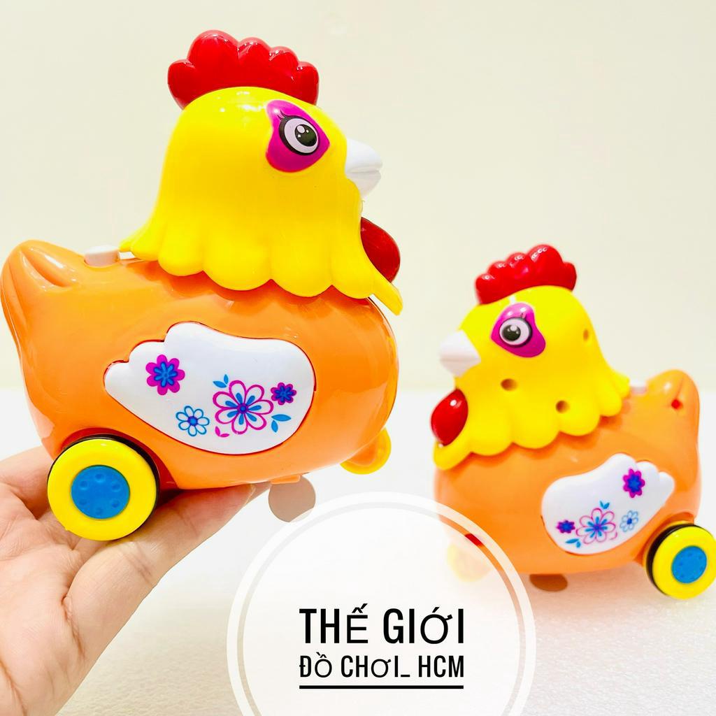 [PHÁT NHẠC - CLIP THẬT] Gà mái hoa mơ chạy bánh đà có đèn, có nhạc  rất dễ thương dành cho các bé