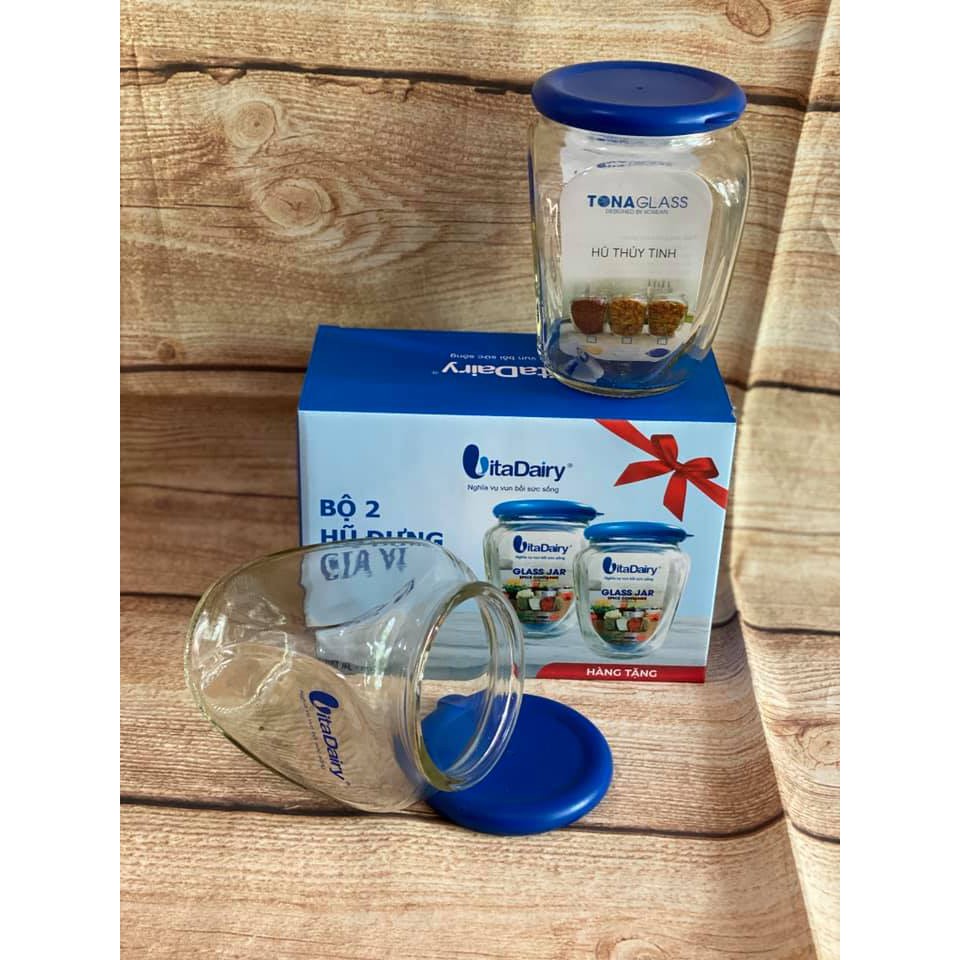 BỘ 2 HỦ THỦY TINH CAO CẤP 500ML TONA GLASS quà Vitardairy | BigBuy360 - bigbuy360.vn