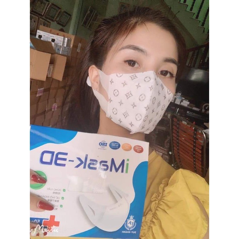 Hộp 50 Chiếc Khẩu trang 3D mask kháng khuẩn công nghệ Nhật cao cấp