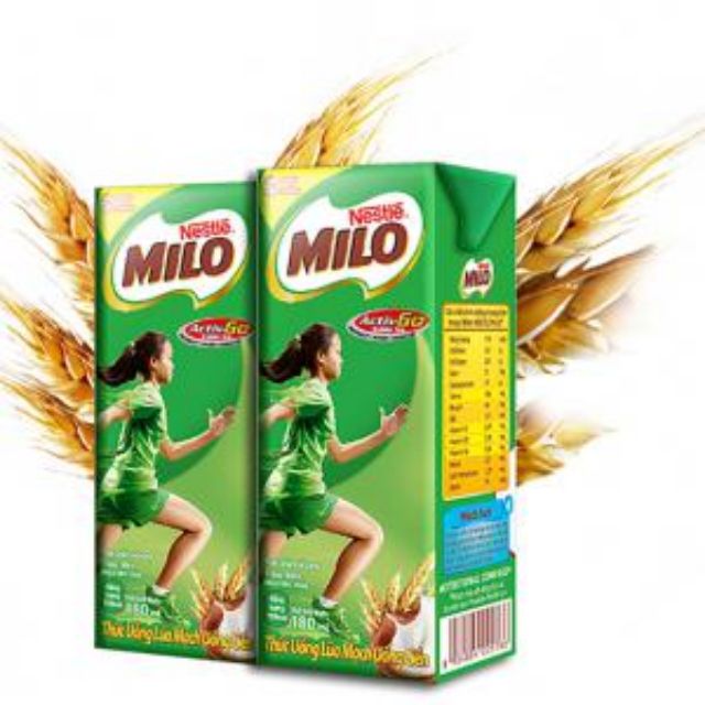 Một thùng sữa milo thức uống 180ml mới