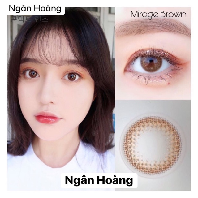 Kính áp tròng thái lan - mirage brown lens