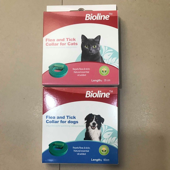 Vòng cổ phòng chống ve rận cho chó mèo Bioline