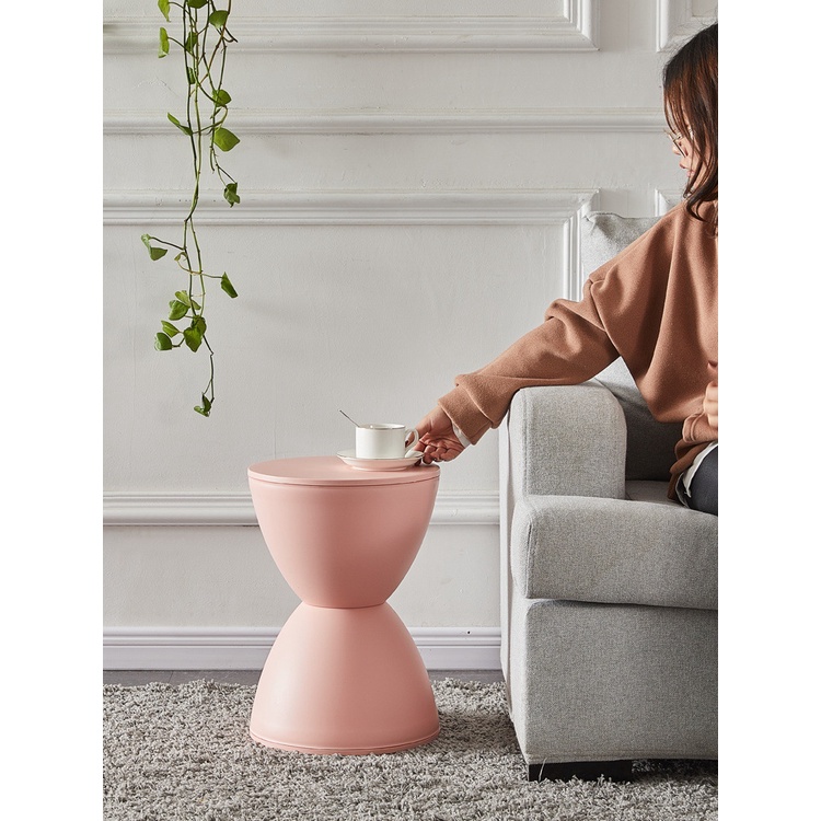 Ghế Đôn Tròn Trang điểm - nhựa tròn dày góc chịu lực chắc chắn Phân nhỏ hiện đại cho gia đình Nitrogen071